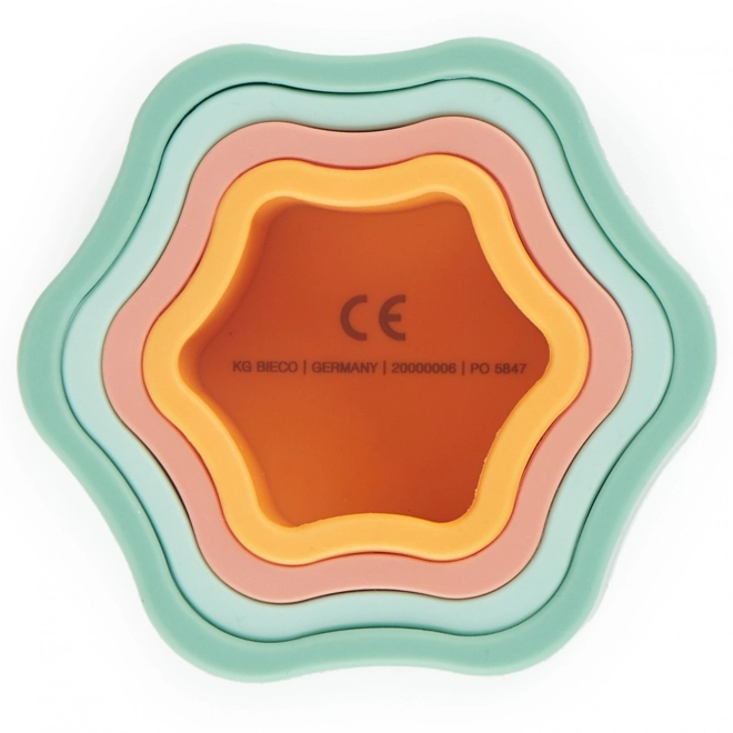 Joc de stivuire floare din silicon - Tropical Vibe