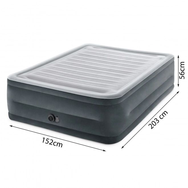 Saltea gonflabilă dublă cu pompă electrică 203 × 152 × 56 cm INTEX
