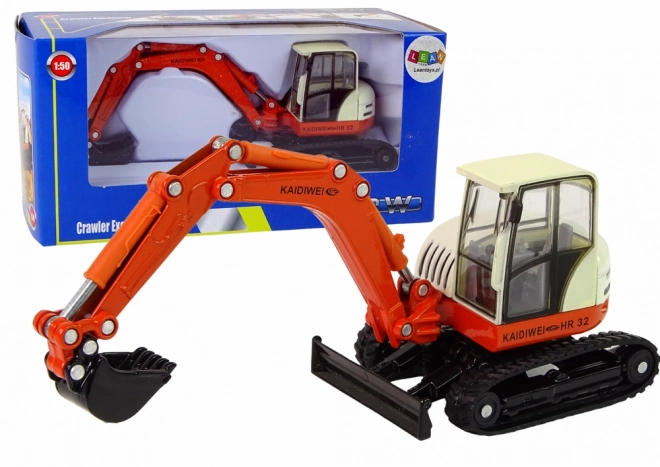 Excavator metalic cu braț mobil la scară 1:50