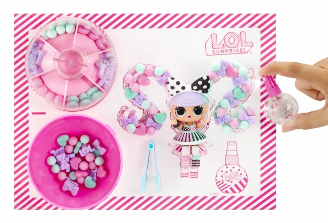 Păpușa L.O.L. Surprise Hair Beads Tots - set de 12 bucăți