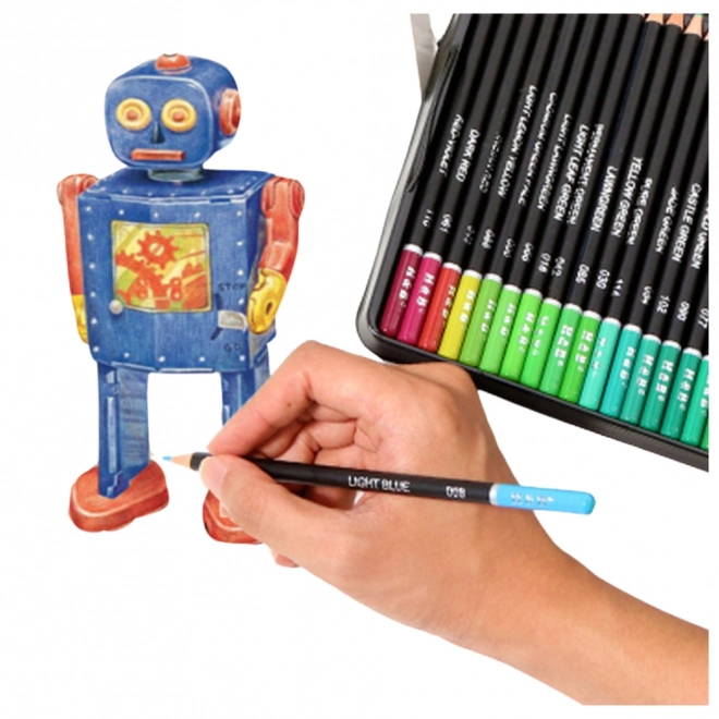 Set de creioane colorate acuarelă 48 bucăți