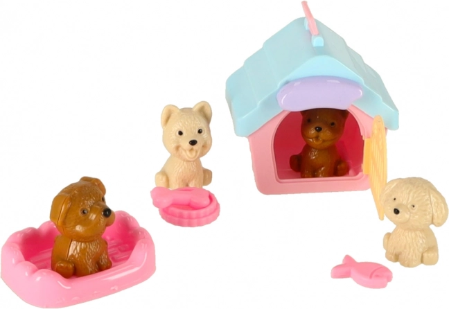 Salon SPA de coafură pentru câini cu figurine și accesorii - 14 piese