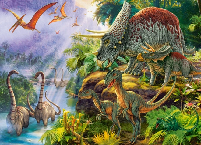 Puzzle 200 piese Valea Dinozaurilor