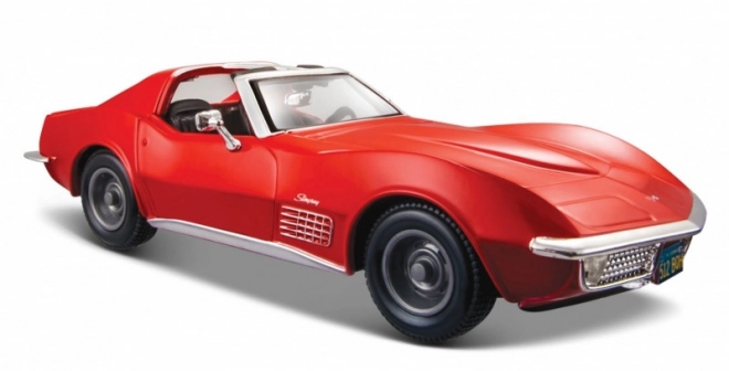 Model metalic Chevrolet Corvette 1970 roșu