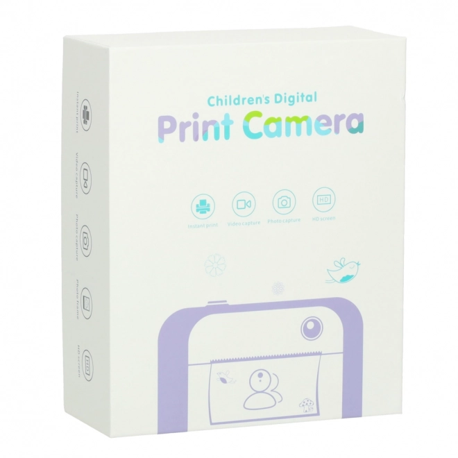 Cameră termică instant de 24MP pentru copii cu memorie de 1GB – Roz