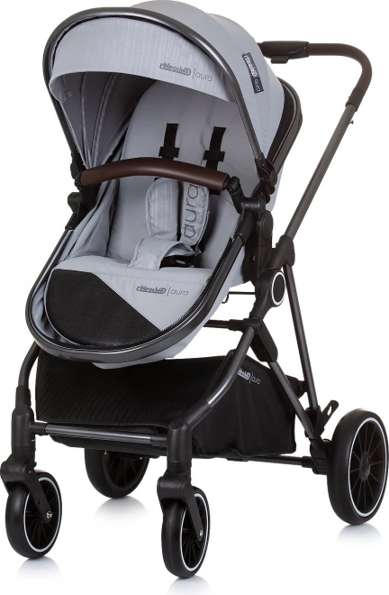 Chipolino cărucior combinat Aura 2v1 Ash Grey