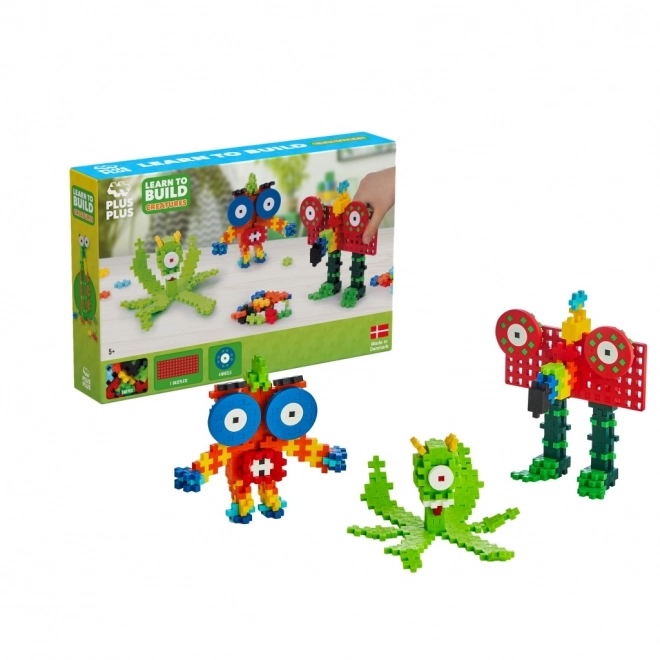 Set creativ Plus-Plus Învățați să construiți Monștri