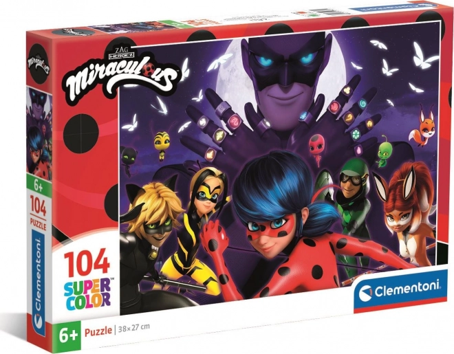 Puzzle Miraculous Buburuza și Motanul Negru 104 piese