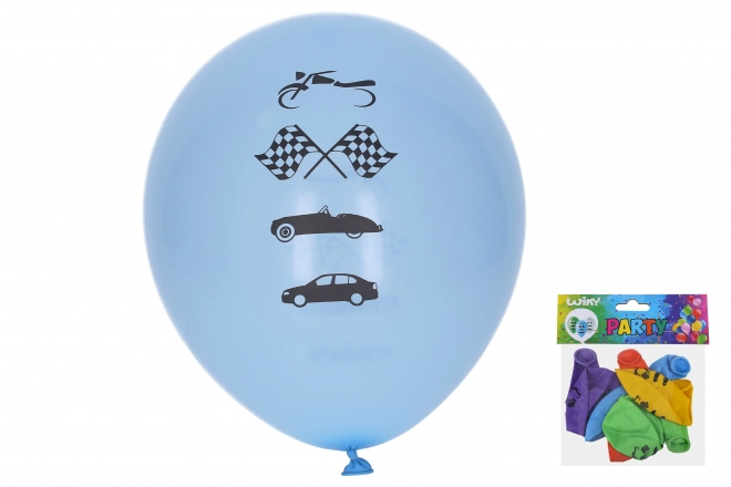 Balon gonflabil 30 cm set 5 bucăți autoturisme