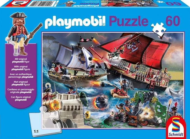 Puzzle cu pirați Playmobil de la Schmidt