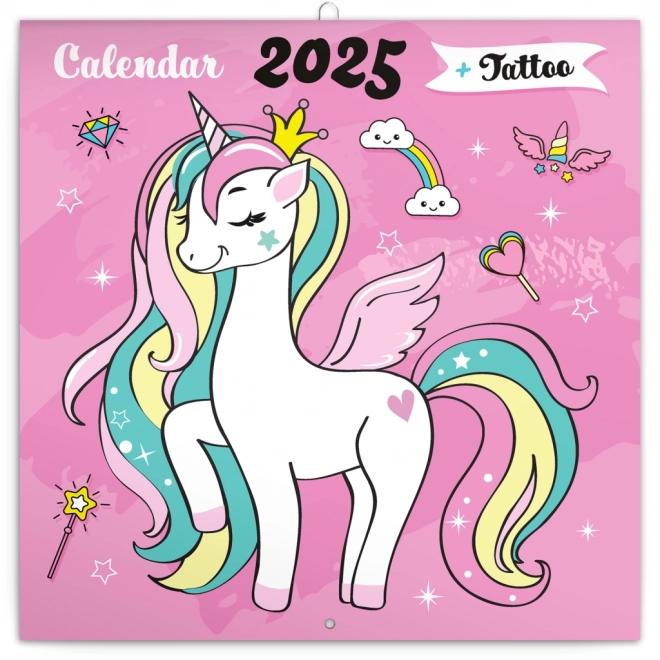 Calendar Notique Unicorni Fericiți 2025