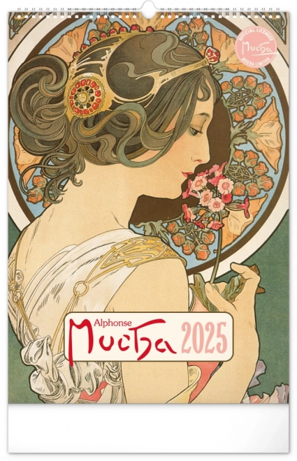 Calendar perete Alfons Mucha 2025