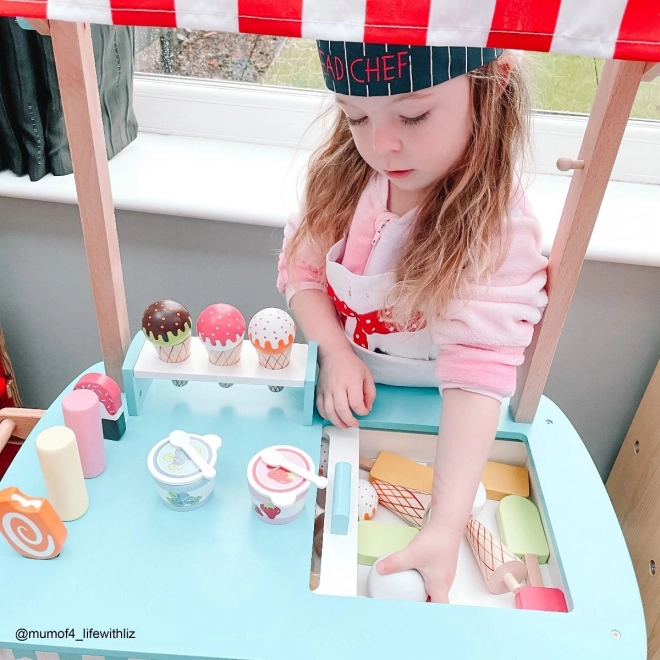 Bigjigs Toys Cărucior pentru înghețată