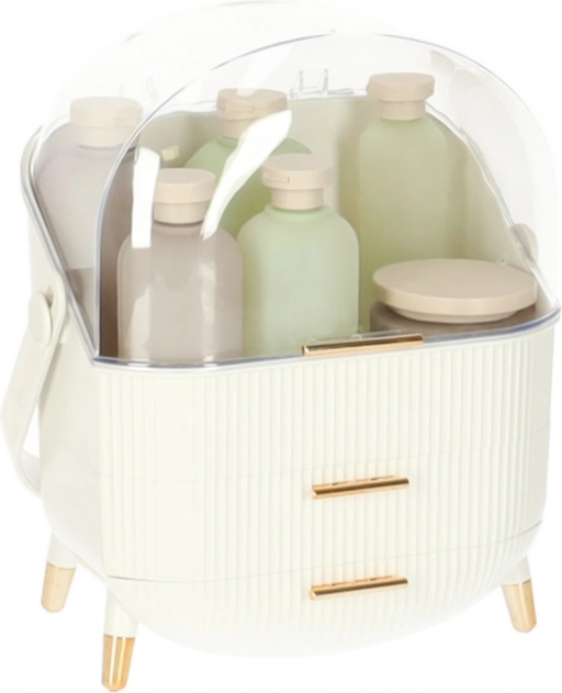 organizer cosmetic alb cu sertare
