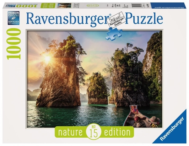 Puzzle Peisaje Úchite la Cheow Lan, Thailanda 1000 piese