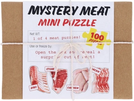 Mini puzzle surpriză Carne 100 de piese