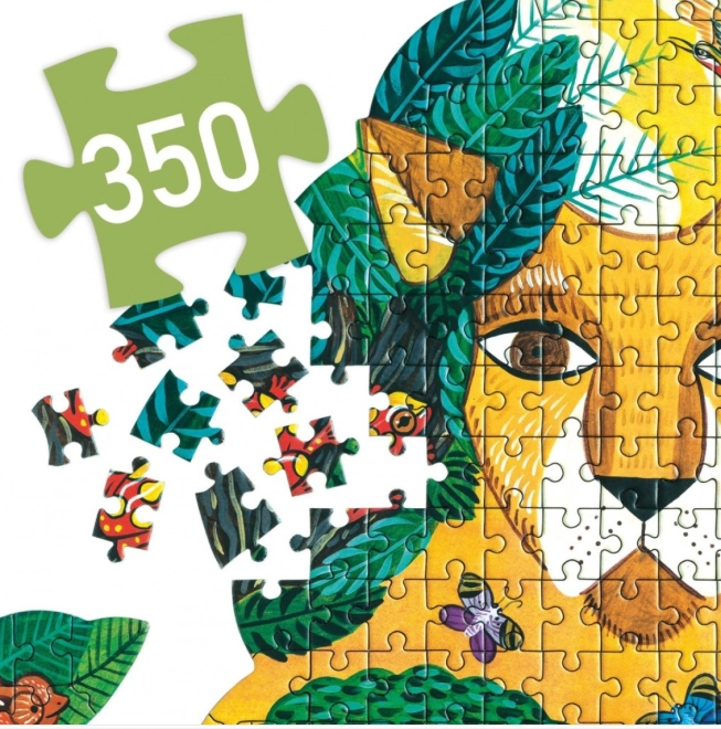 Puzzle contur Djeco Leu 350 de piese