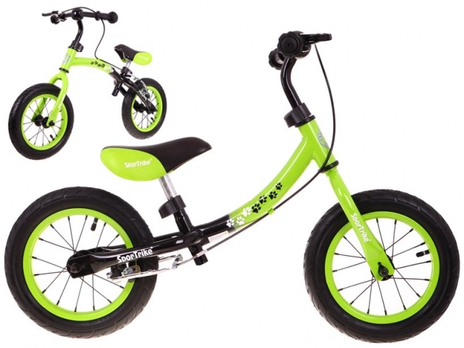 Bicicletă fără pedale Boomerang SporTrike verde