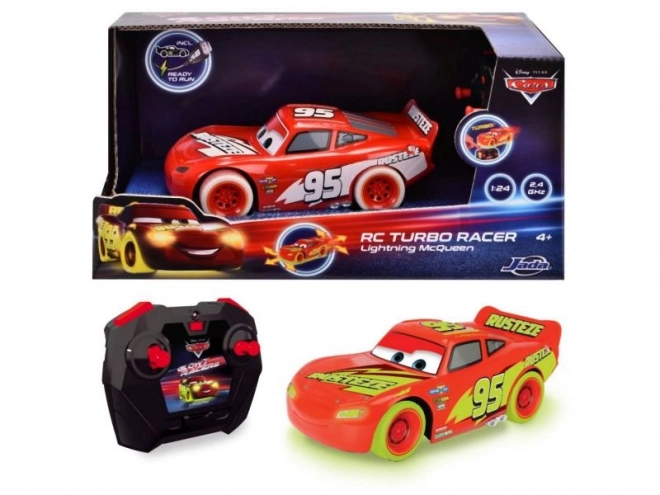 Mașinuță RC Fulger McQueen Turbo Glow Racers 1:24