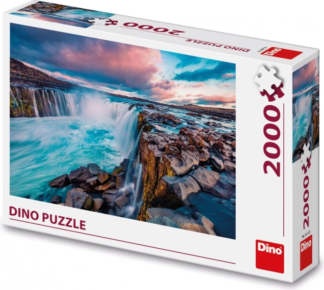 Puzzle Dino cu Cascada Selfoss 2000 de piese