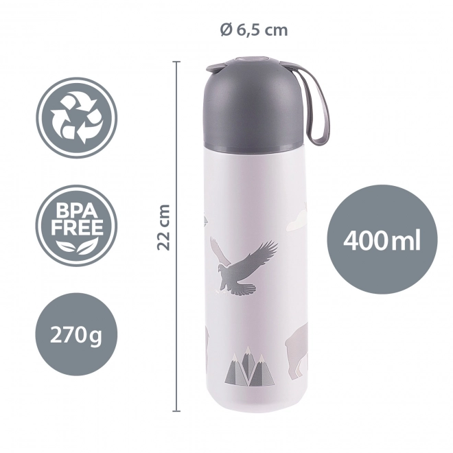 Termos cu suport de silicon 400 ml Mountains