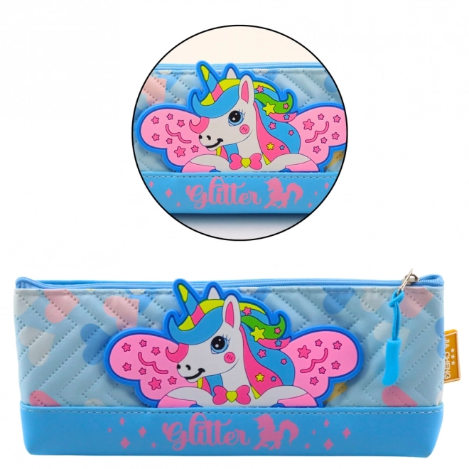 Pernă cu unicorn albastru