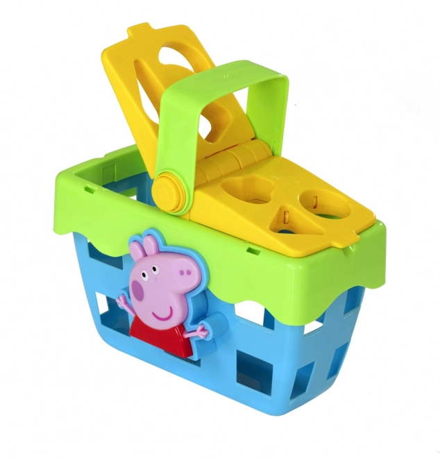 Coș de picnic Peppa Pig pentru sortat forme