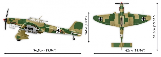 klocki avion istoric Junkers Ju 87 B-2