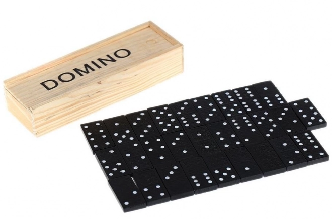 Joc Domino în Cutie de Lemn
