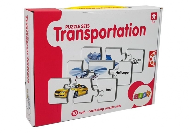 Puzzle educative transport