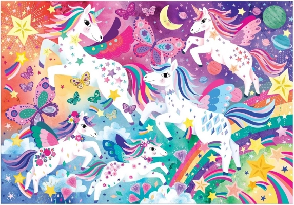 Puzzle Unicorni magici 100 de piese