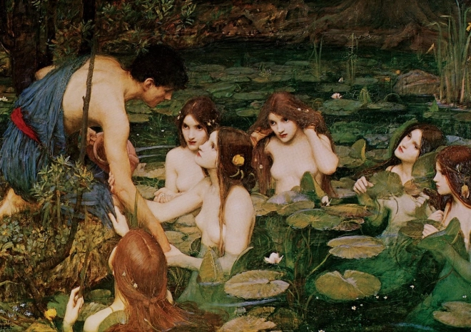Puzzle muzeu: Hylas și nimfele