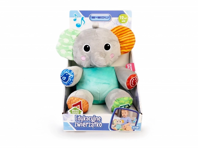 Elefant interactiv din pluș