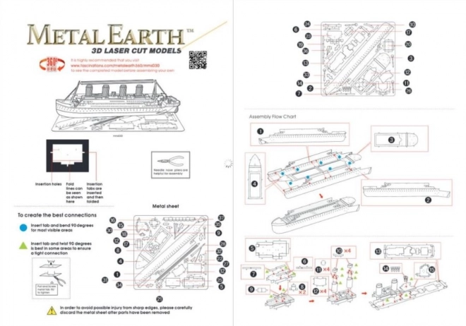 Puzzle 3D Titanic Metal Earth