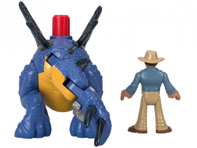 set de figurine Stegosaurus și Dr. Grant Imaginext Jurassic World