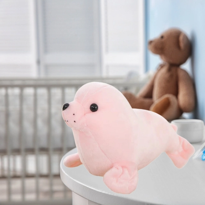 Foca de pluș roz