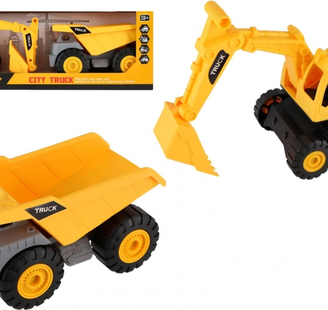 Mașini de construcție 2 buc plastic 18 cm