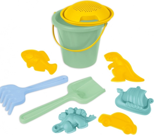 Set de nisip Lena pentru copii, 9 piese