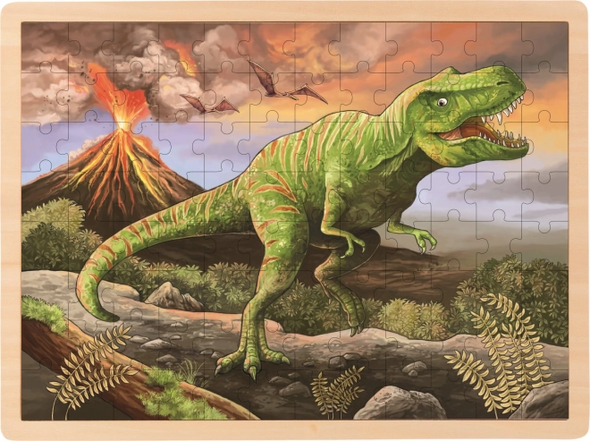 Puzzle din lemn T-Rex 96 piese