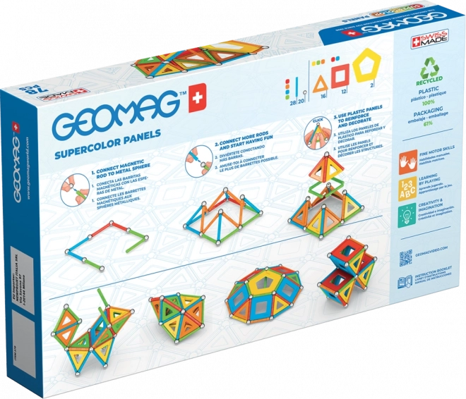 Geomag supercolor panels 78 de piese