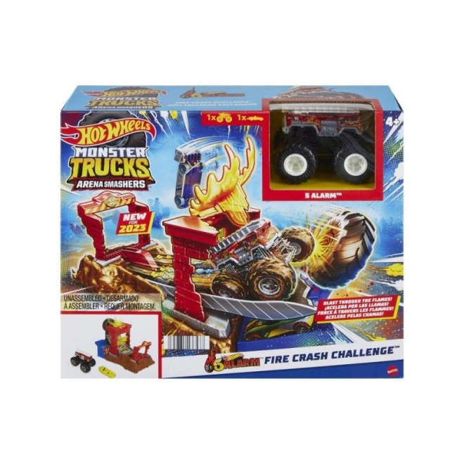 Set de joc provocarea cursei Hot Wheels Monster Trucks Arena – HW Rechinul Tigru