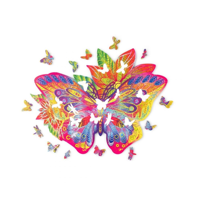 Motiv colorat de fluture