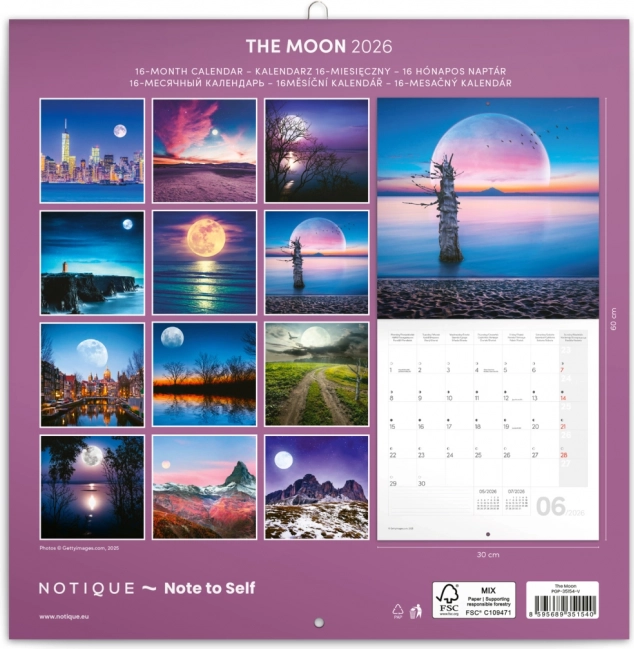 Calendar de Notițe Lună 2026