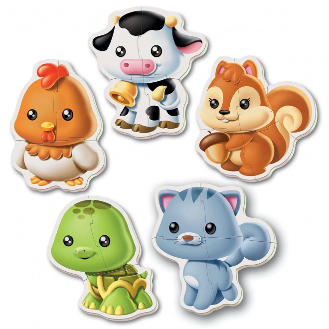 Puzzle Educa Animale 5 în 1 pentru copii