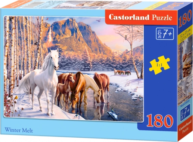 Puzzle 180 piese model iarnă