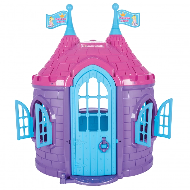 Căsuța de grădină Woopie castel pentru prințesă și cavaler violet