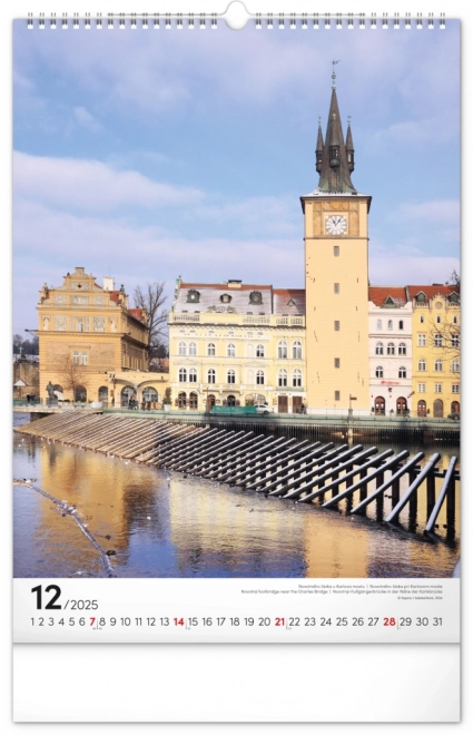 calendar de perete praga 2025