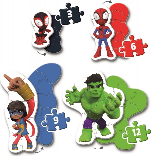 Prima mea puzzle cu Spidey și prietenii săi uimitori