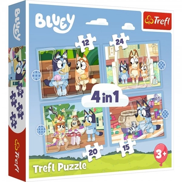 Puzzle diverse Bluey și lumea