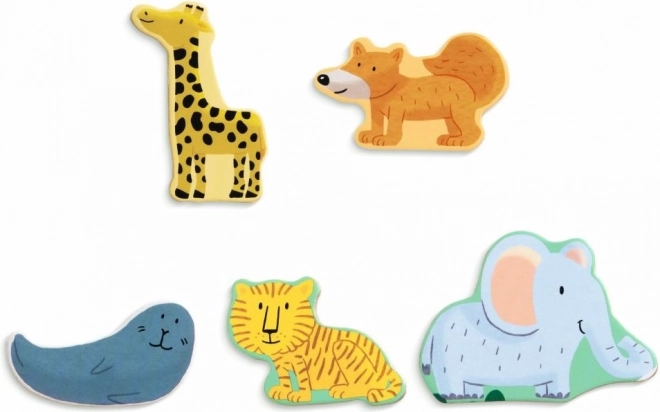 Puzzle din lemn Djeco animale
